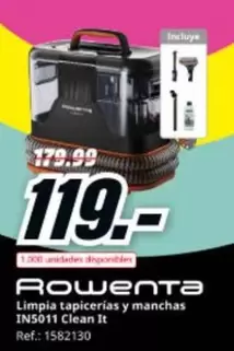 Rowenta - Limpia Tapicerias Y Manchas In5011 Clean