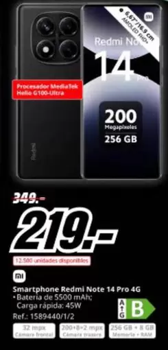 Xiaomi - Smartphone Redmi Note 14 Pro 4g