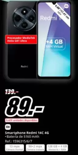 Xiaomi - Smartphone Redmi 14c 4g