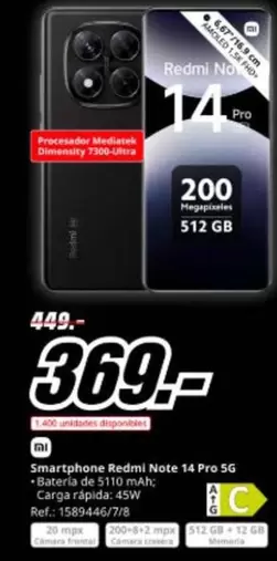 Xiaomi - Smartphone Redmi Note 14 Pro 5g