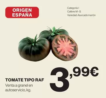origen - Tomate Tipo Raf