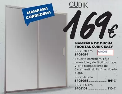 easy - Mampara De Ducha Frontal Cubick Easy