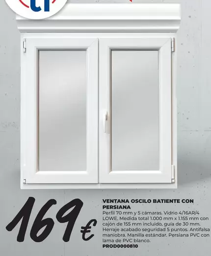 Total - Ventana Oscillo Batientes Con Persiana