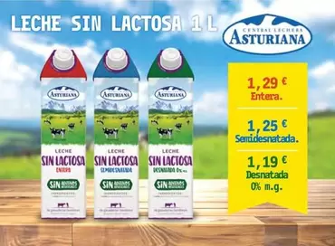 La Asturiana - Leche Sin Lactosa
