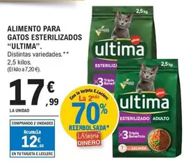 Última - Alimento Para Gatos Esterilizados