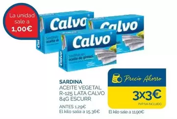 Calvo - Sardina Aceite Vegetal