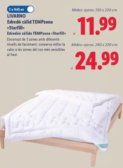 Livarno - Edredón Cálido TEMPzona «Starfill»