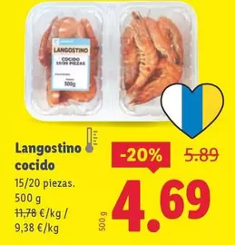 Langostino Cocido