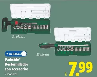 Parkside - Destornillador Con Accesorios