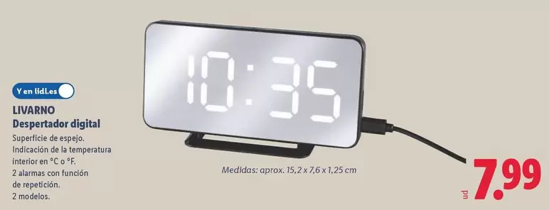 Livarno - Despertador Digital