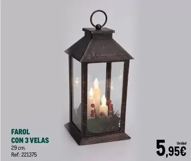 Farol Con 3 Velas