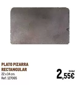 Plato Pizarra Rectangular