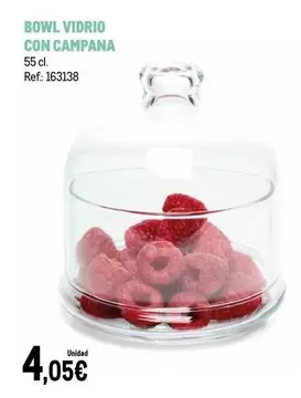 Campana - Bowl Vidrio Con
