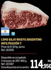 Lomo Bajo Wagyu Argentino Infiltración 7