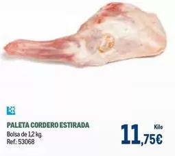 Paleta Cordero Estirada