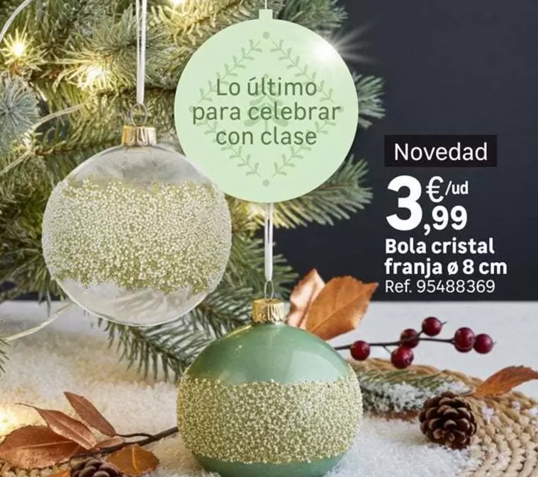 Cristal - Bola  Franja O 8 Cm