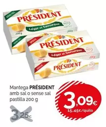 Président - Mantega Amb Sal O Sense Sal Pastilla