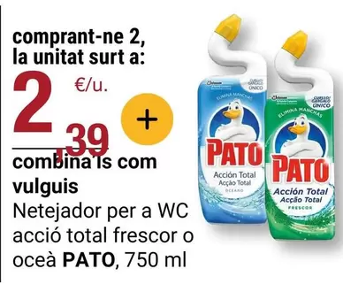 Pato - Netejador Per A Wc Accio Total Frescor O Oceá