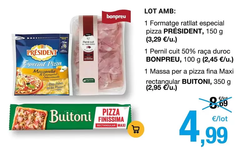 Buitoni - Formatge Rallat Especial Pizza