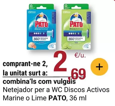 Pato - Netejador Per A Wc Discos Activos Marine O Lime