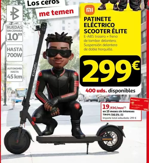 Xiaomi - Patinete Eléctrico Scooter Elite