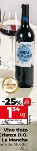 Ribera De Algodor - Vino Tinto Crianza D.O. La Mancha