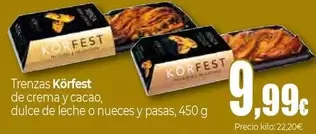 Körfest - Trenzas De Crema Y Cacao/ Dulce De Leche O Nueces Y Pasas