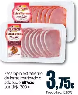 Elpozo - Escalopín Extratierno De Lomo Marinado O Adobado