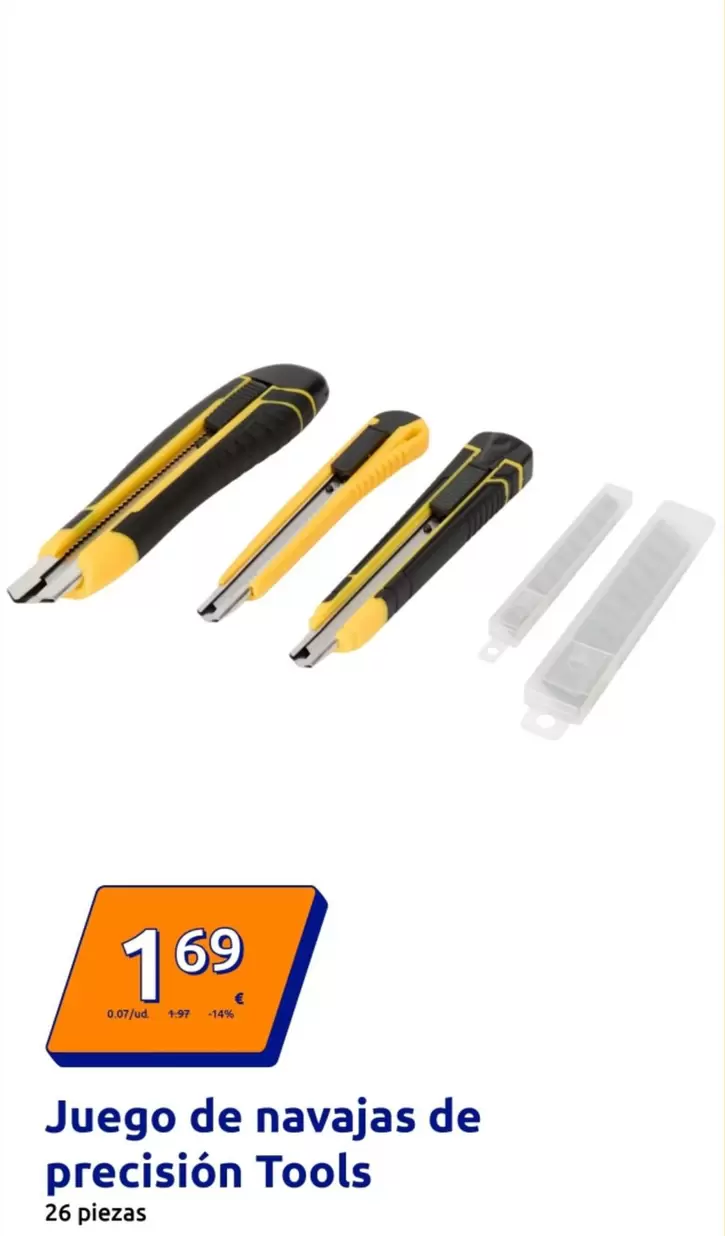 Juego De Navajas De Precision Tools