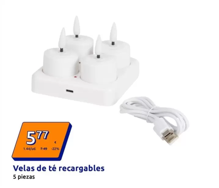 Velas De Té Recargables