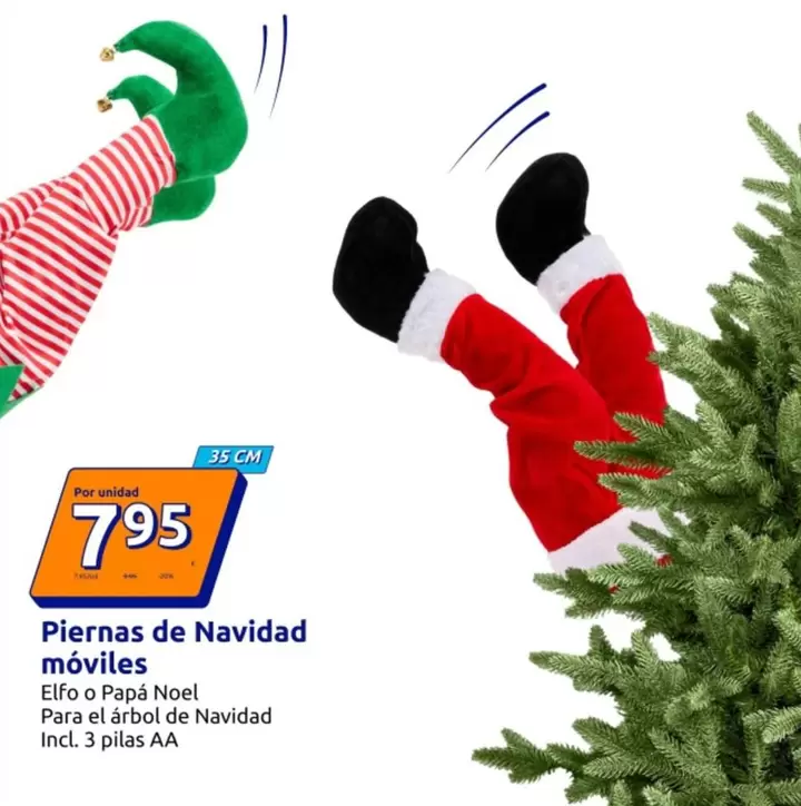 Piernas De Navidad Móviles
