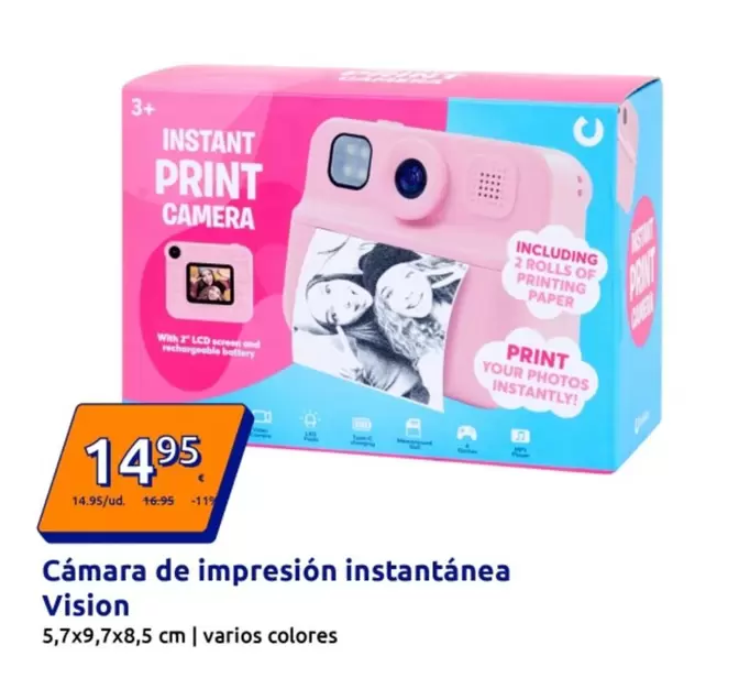 Instant - Cámara De Impresión Instantánea Vision