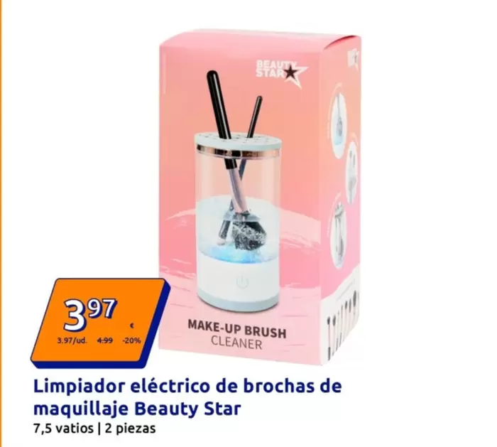 Beauty Star - Limpiador Eléctrico De Brochas De Maquillaje