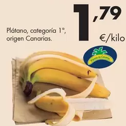 Plátano, Categoría 1, Origen Canarias