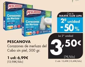 Pescanova - Corazones De Merluza Del Cabo Sin Piel