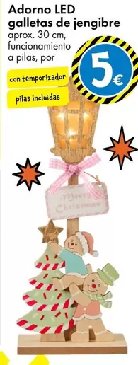 Adorno Led Galletas De Jengibre