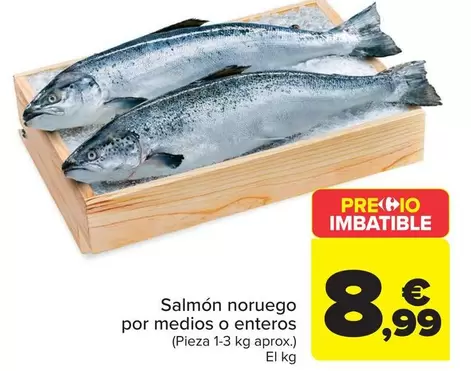 Salmon Noruego  Por Medios O Enteros