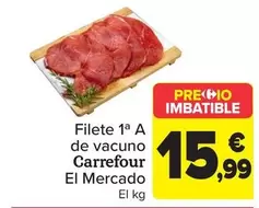 Carrefour El Mercado - Filete 1a A  De Vacuno 