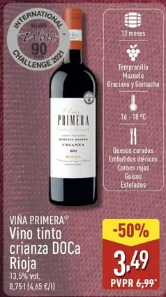 Vina Primera - Vino Tinto Crianza DOCa Rioja