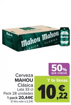 Mahou - Cerveza  Clasica