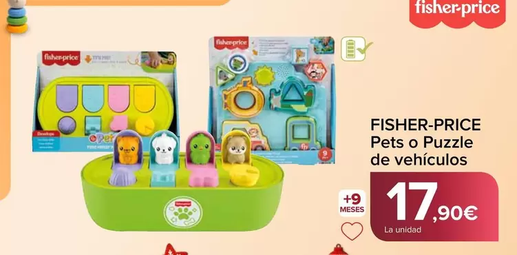 Fisher-Price - Pets O Puzzle De Vehiculos
