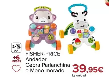 Fisher-Price - Andador Cebra Parlanchina O Mono Morado