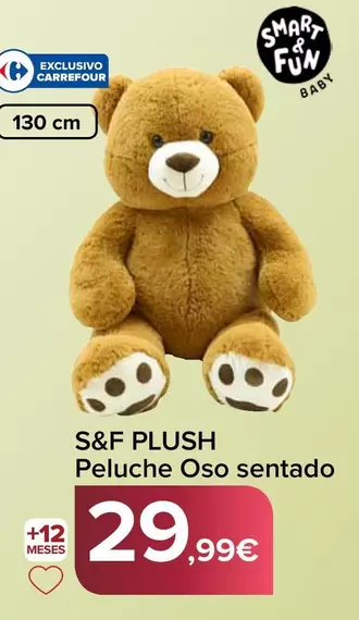 S&f Plush - Peluche Oso Sentado