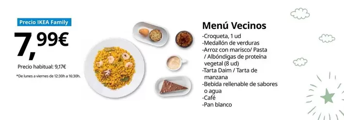 Ikea - Menu Vecinos