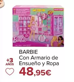 Barbie - Con Armario De Ensueno Y Ropa