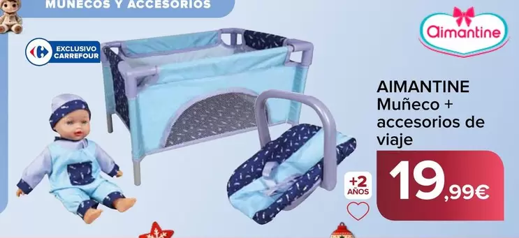 Aimantine - Muñeco + Accesorios De Viaje