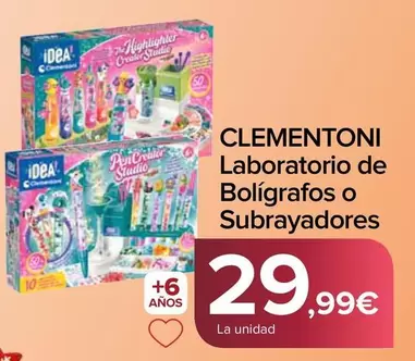 Clementoni - Laboratorio De Boligrafos O Subrayadores