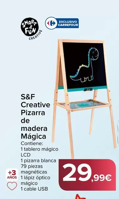S&F - Creative Pizarra De Madera Magica
