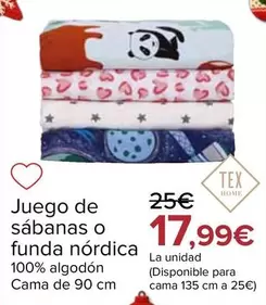 Tex Home - Juego De Sabanas O Funda Nordica