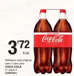 Coca-Cola - Refresco Cola Original, Zero O Zero Zero